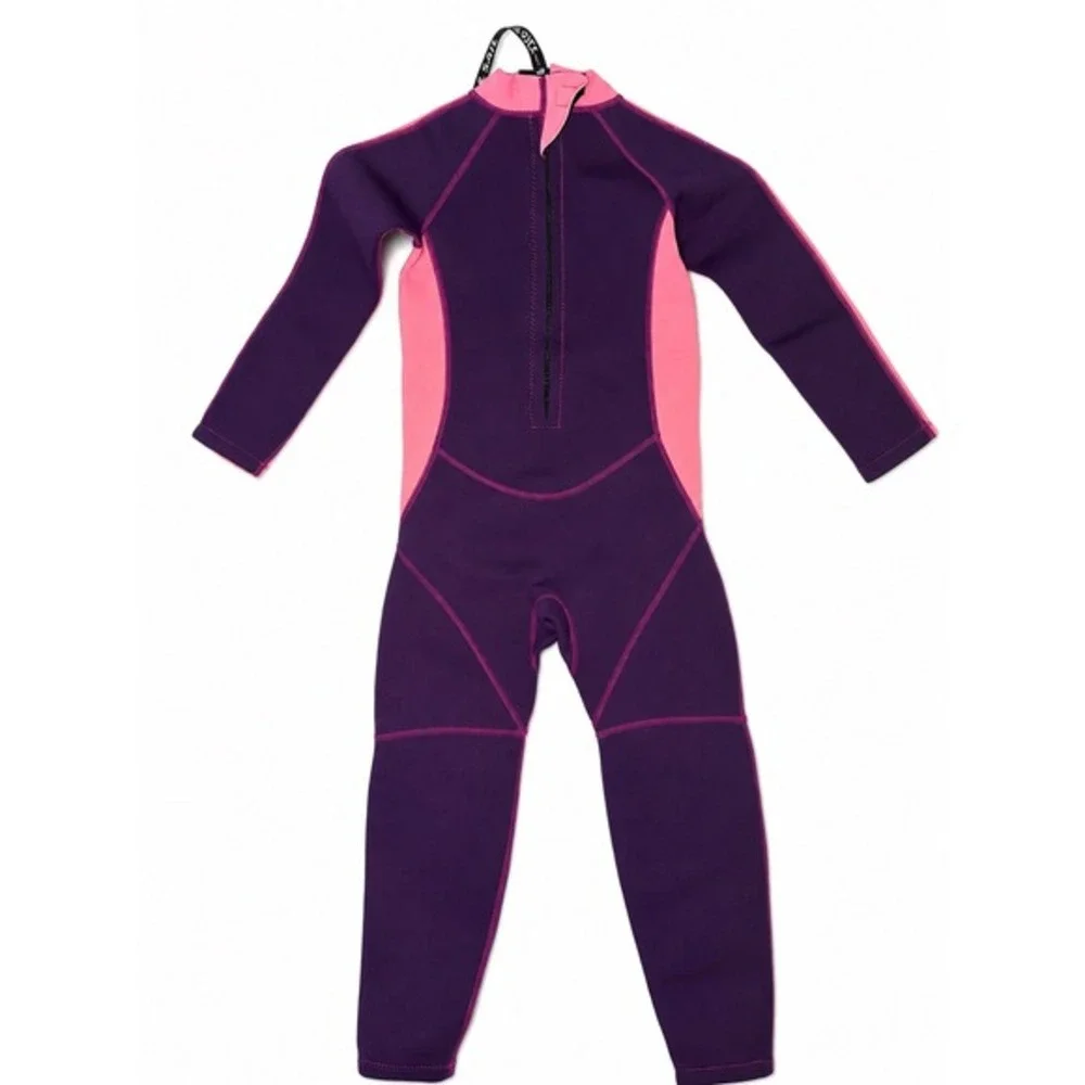 Dive & Sail Manta Kids XL Full Body Wetsuit Pink Purple Neoprene‎ Surf Suit